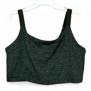 Offline by Aerie Recharge Spacedye Sports Bra Green Marled XL